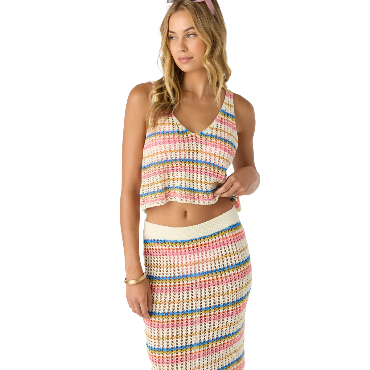 O'Neill Ryan Stripe Women's Tank - Vanilla