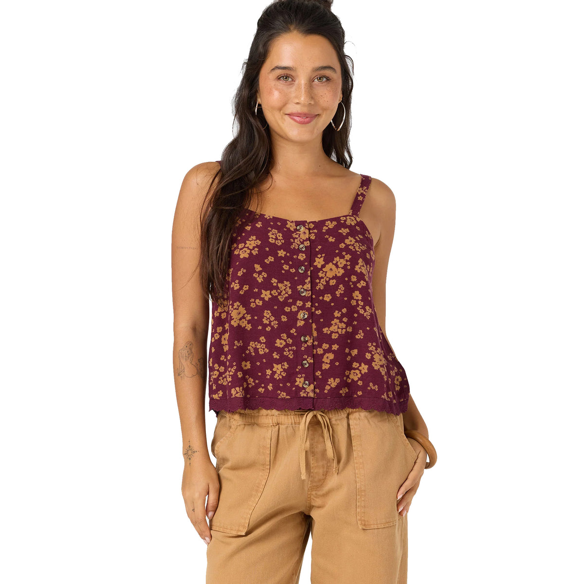 O'Neill Brynn Maya Floral Women's Tank - Fig