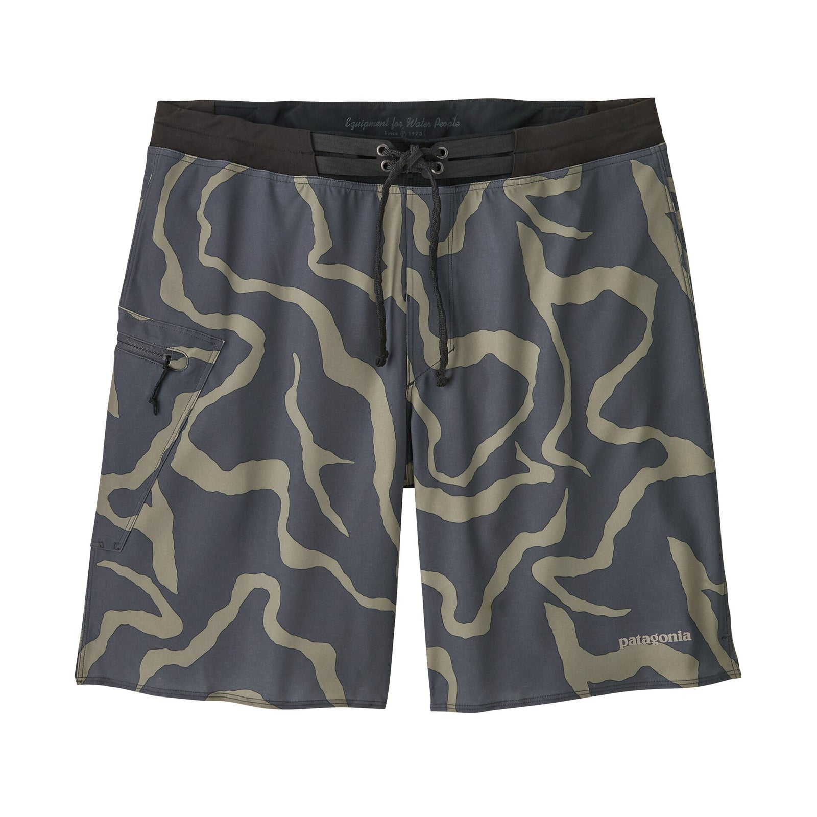 Patagonia Hydrolock Stitched 18" Men's Boardshorts - Camo Grey