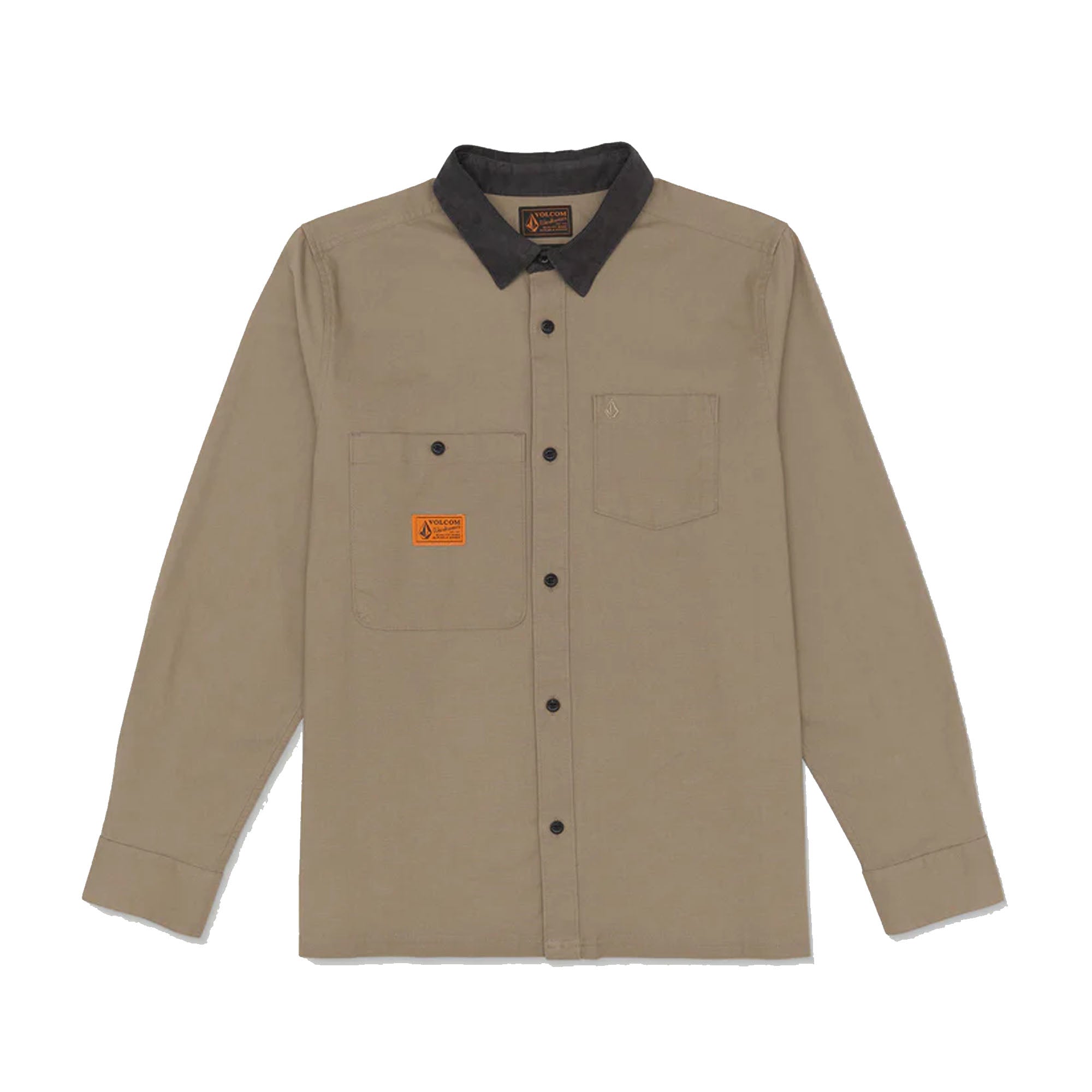 Volcom Debasser Long Sleeve Shirt Teak / M Volcom Debasser Long Sleeve Shirt Teak / M