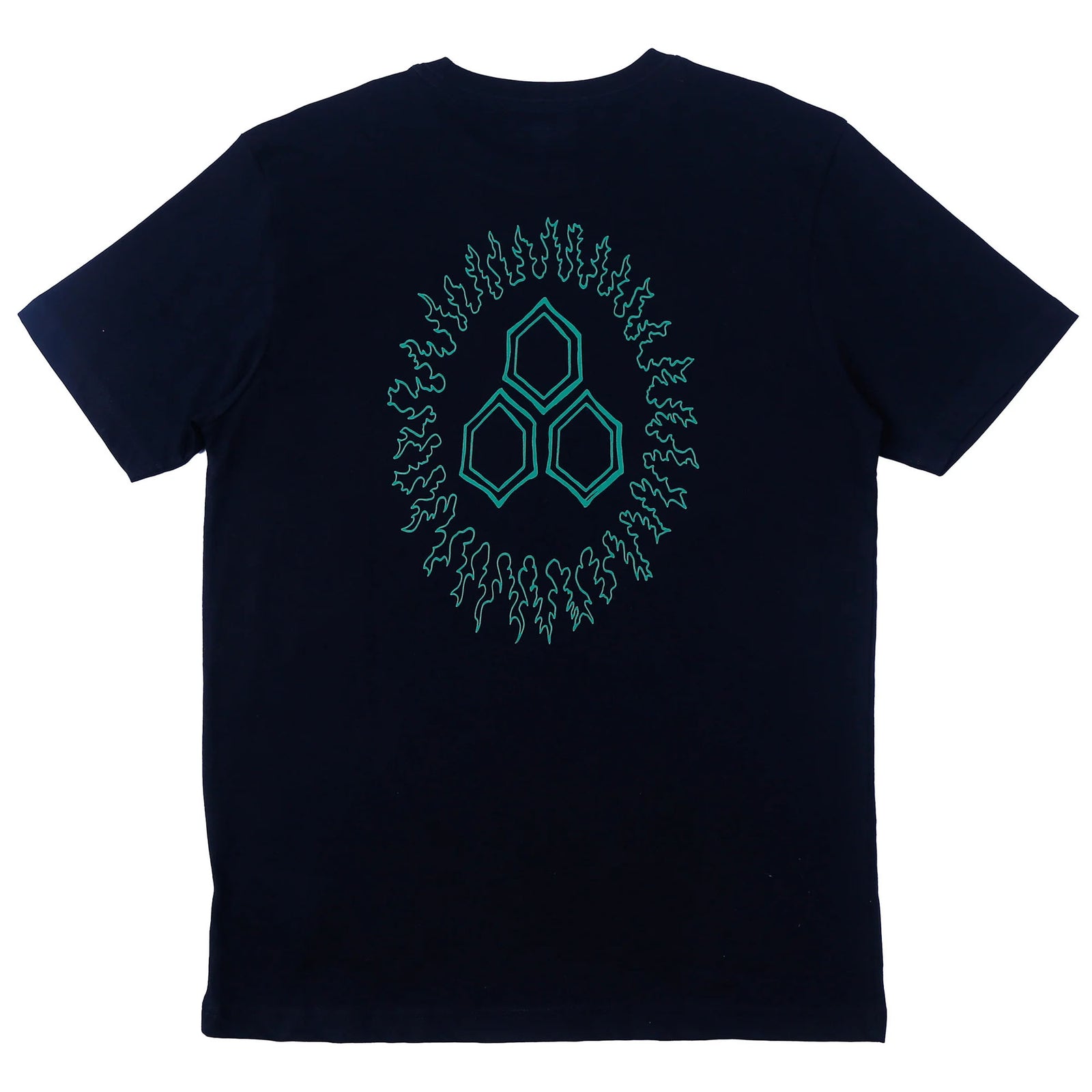 Channel Islands Merrick Circle Fire Youth Boy's S/S T-Shirt - Black/Teak