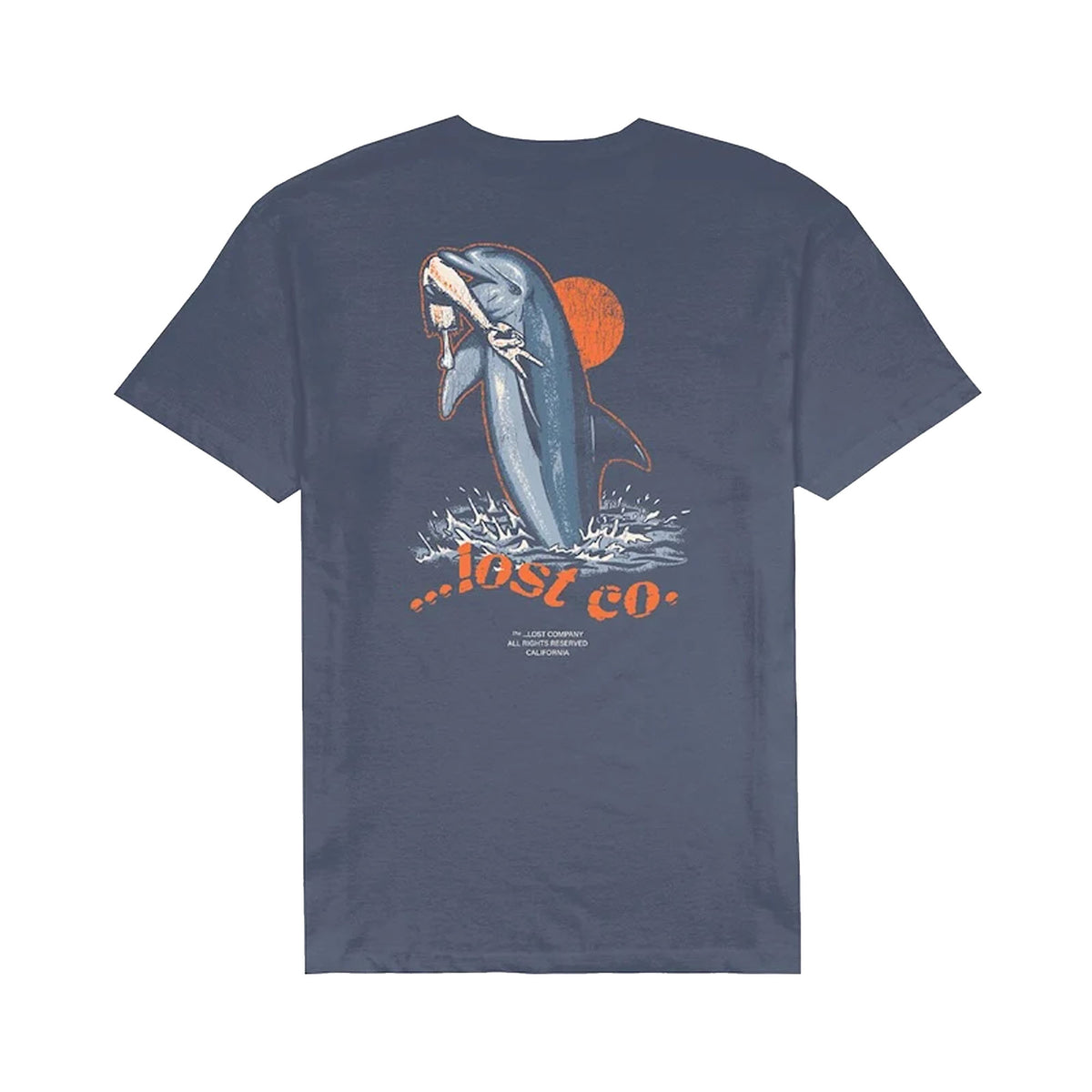 Lost Flippin Vintage Dye Men's S/S T-Shirt - Faded Indigo