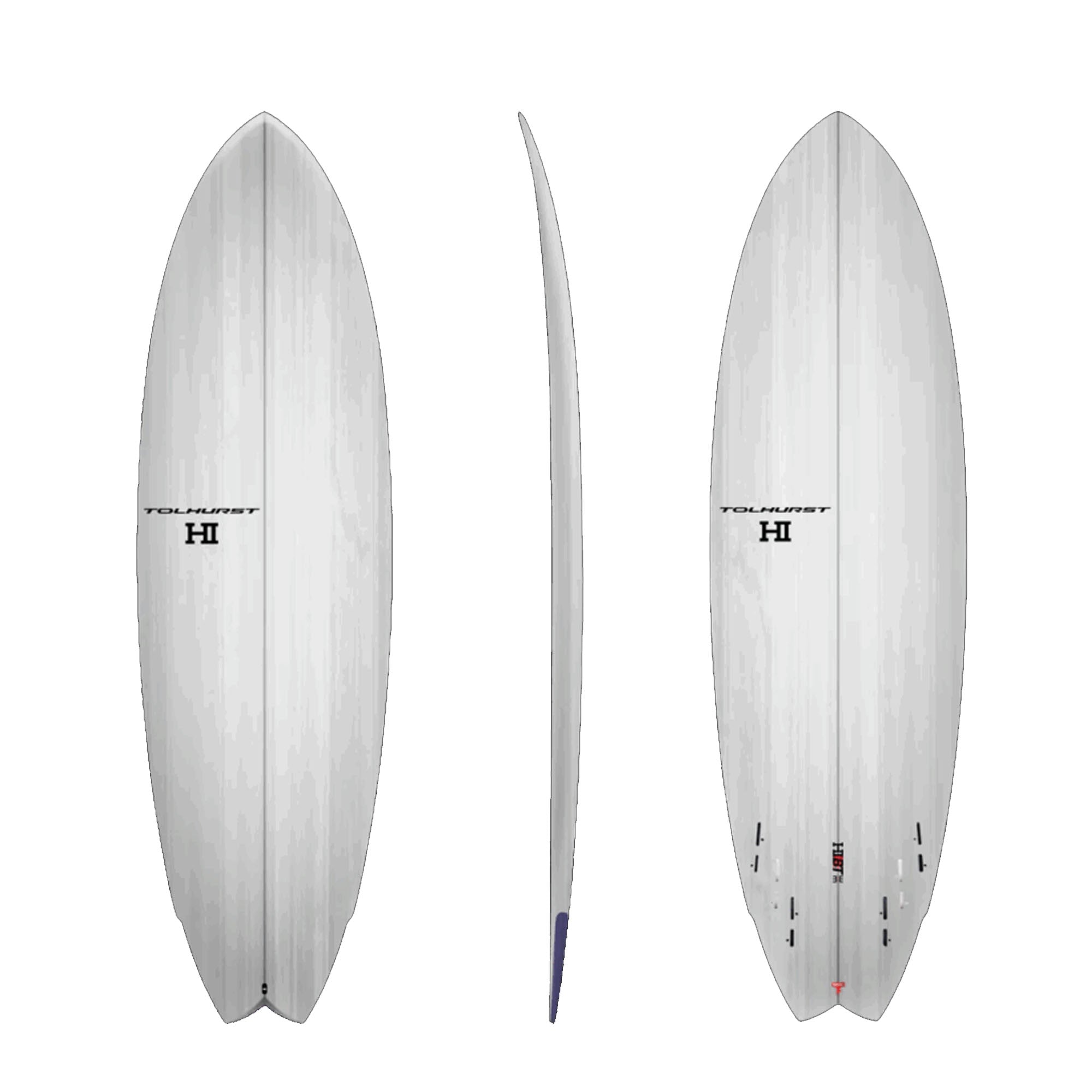 Thunderbolt HIBT 3+3 7'2 Surfboard - FCS II