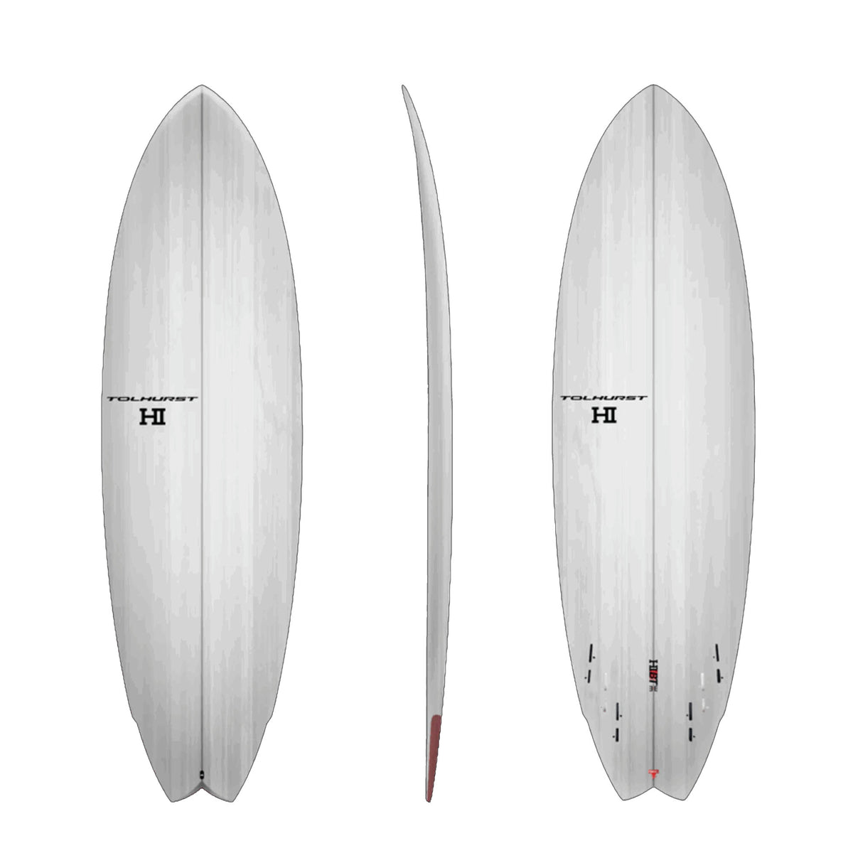 Thunderbolt HIBT 3+3 5'10 Surfboard - FCS II
