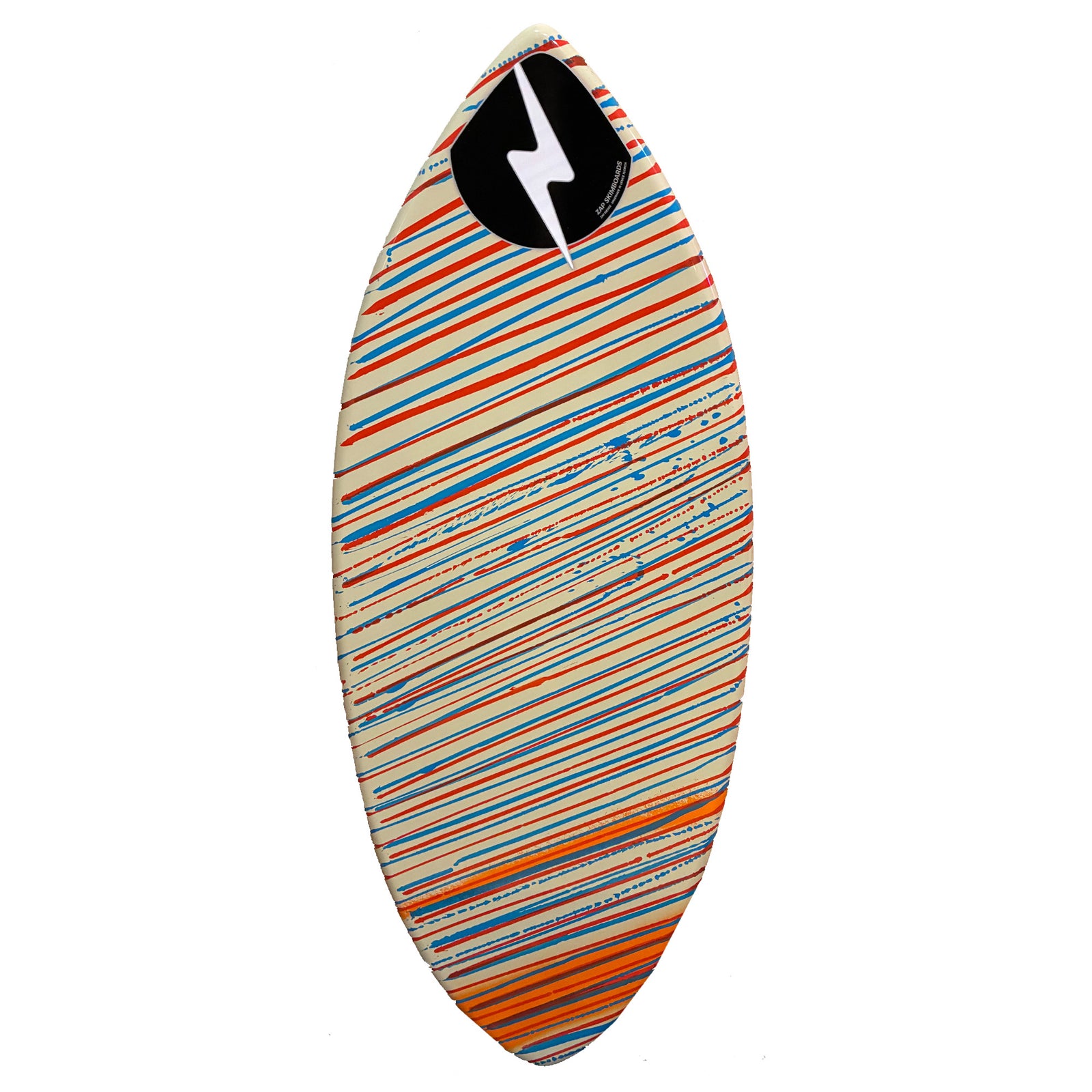 Zap Large Wedge 49" Skimboard - Tan/Red/Blue