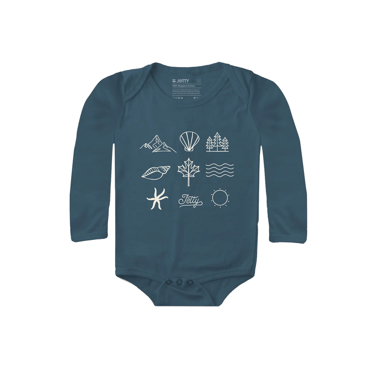 Jetty Outdoor Elements Youth Infant S/S Onesie - Denim