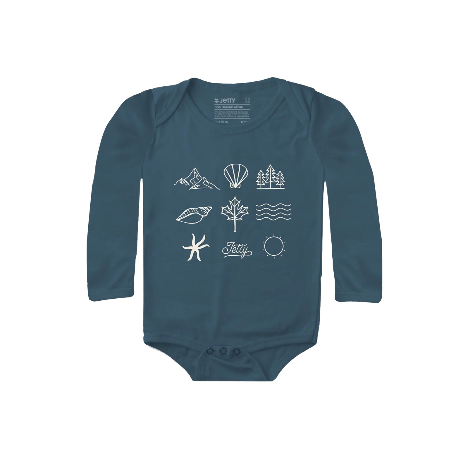 Jetty Outdoor Elements Youth Infant S/S Onesie - Denim