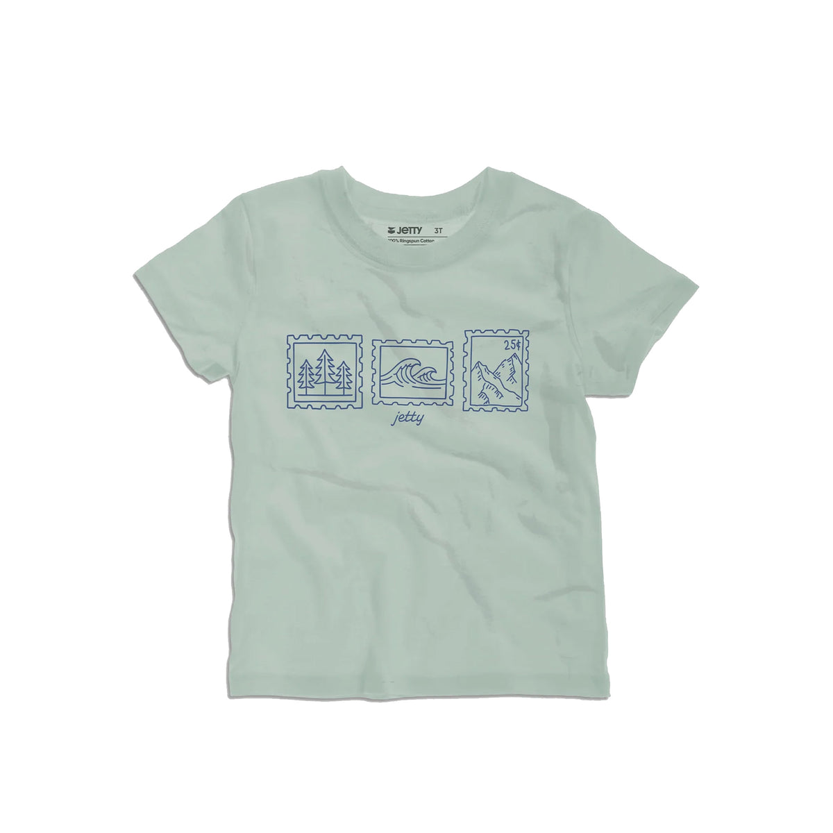 Jetty Stamps Youth Toddler S/S T-Shirt - Sage