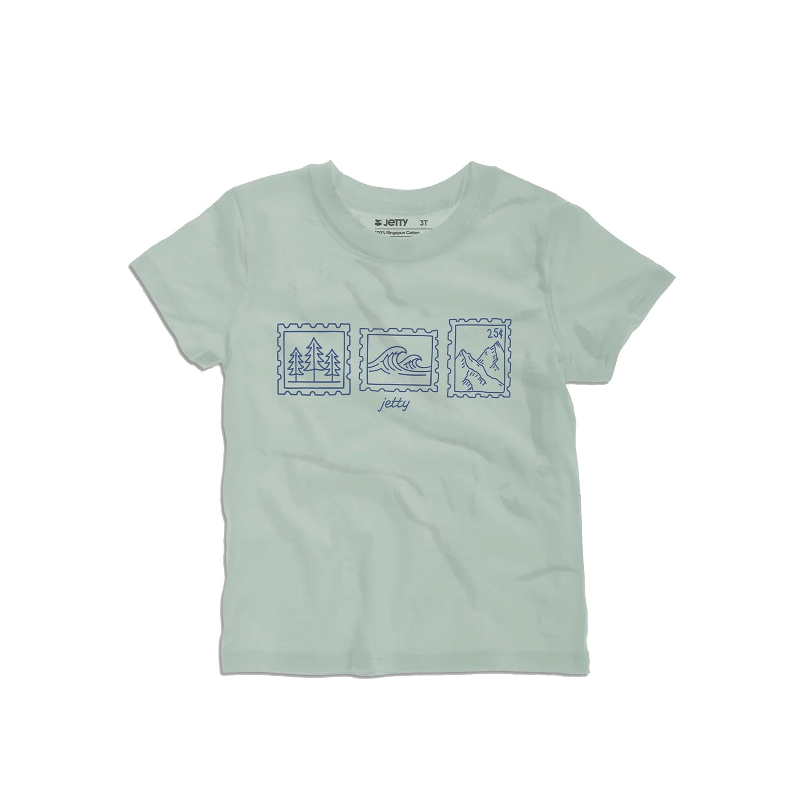 Jetty Stamps Youth Toddler S/S T-Shirt - Sage