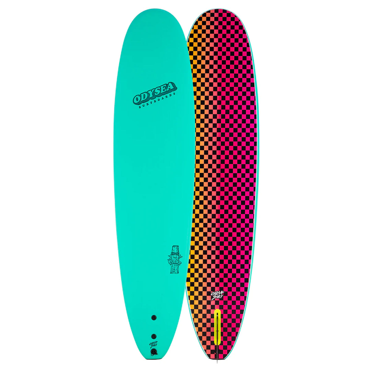 Catch Surf Odysea Plank Single Fin 8'0 Soft Surfboard - Turquoise