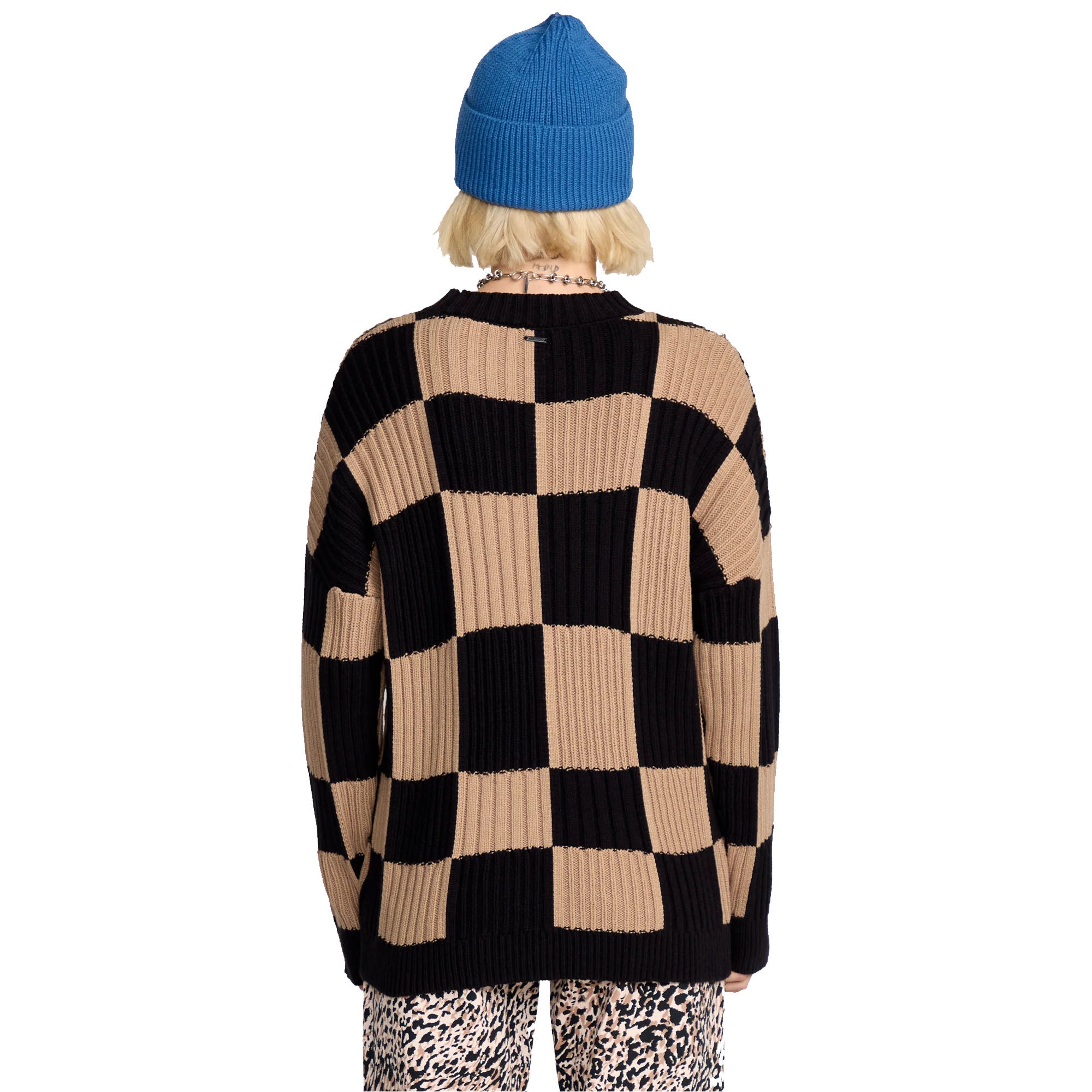 Volcom Tripnotic Women's L/S Sweater - Black Combo