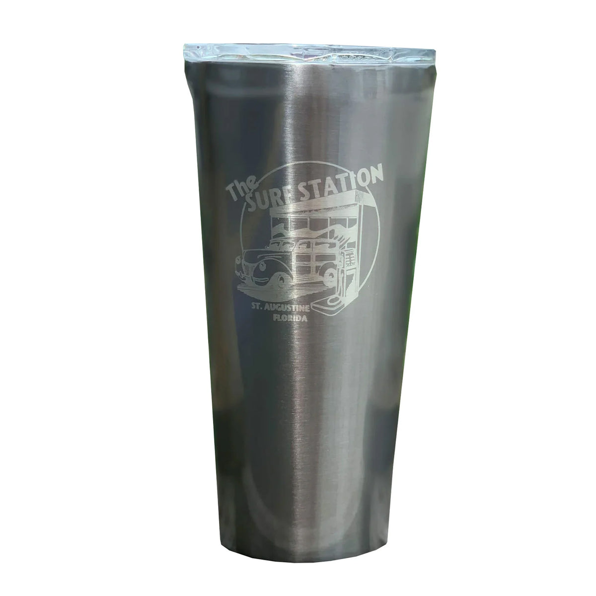 Corkcicle Surf Station Tumbler - 16oz/Gunmetal/Woody