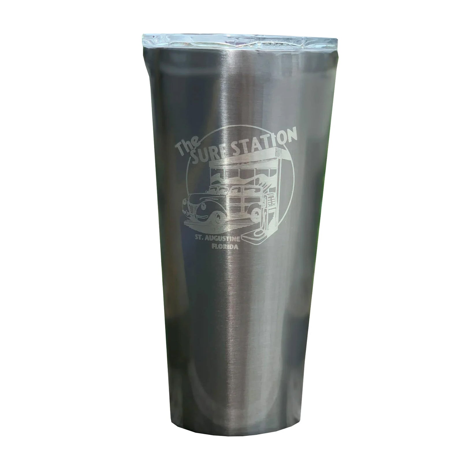 Corkcicle Surf Station Tumbler - 16oz/Gunmetal/Woody