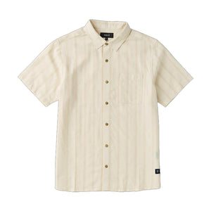 Roark Crosswinds Button Up Men's S/S Dress Shirt - Unbleached