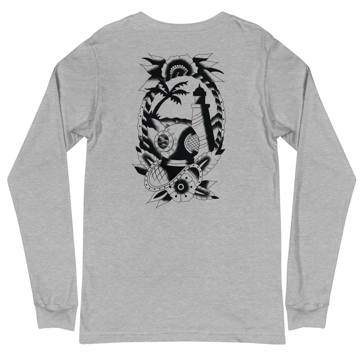 Surf Station x Darby Moore Sailer Tat Black Men's L/S T-Shirt