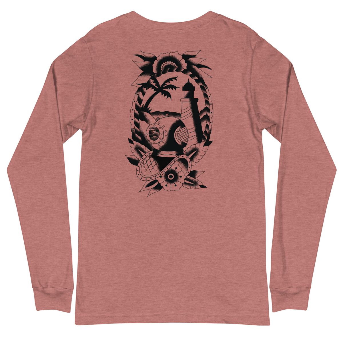 Surf Station x Darby Moore Sailer Tat Black Men's L/S T-Shirt