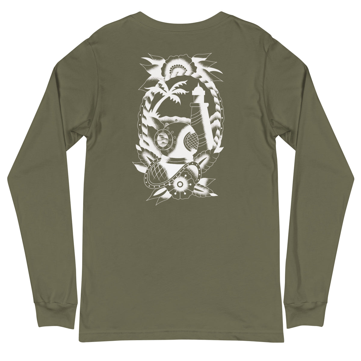 Surf Station x Darby Moore Sailer Tat White Men's L/S T-Shirt