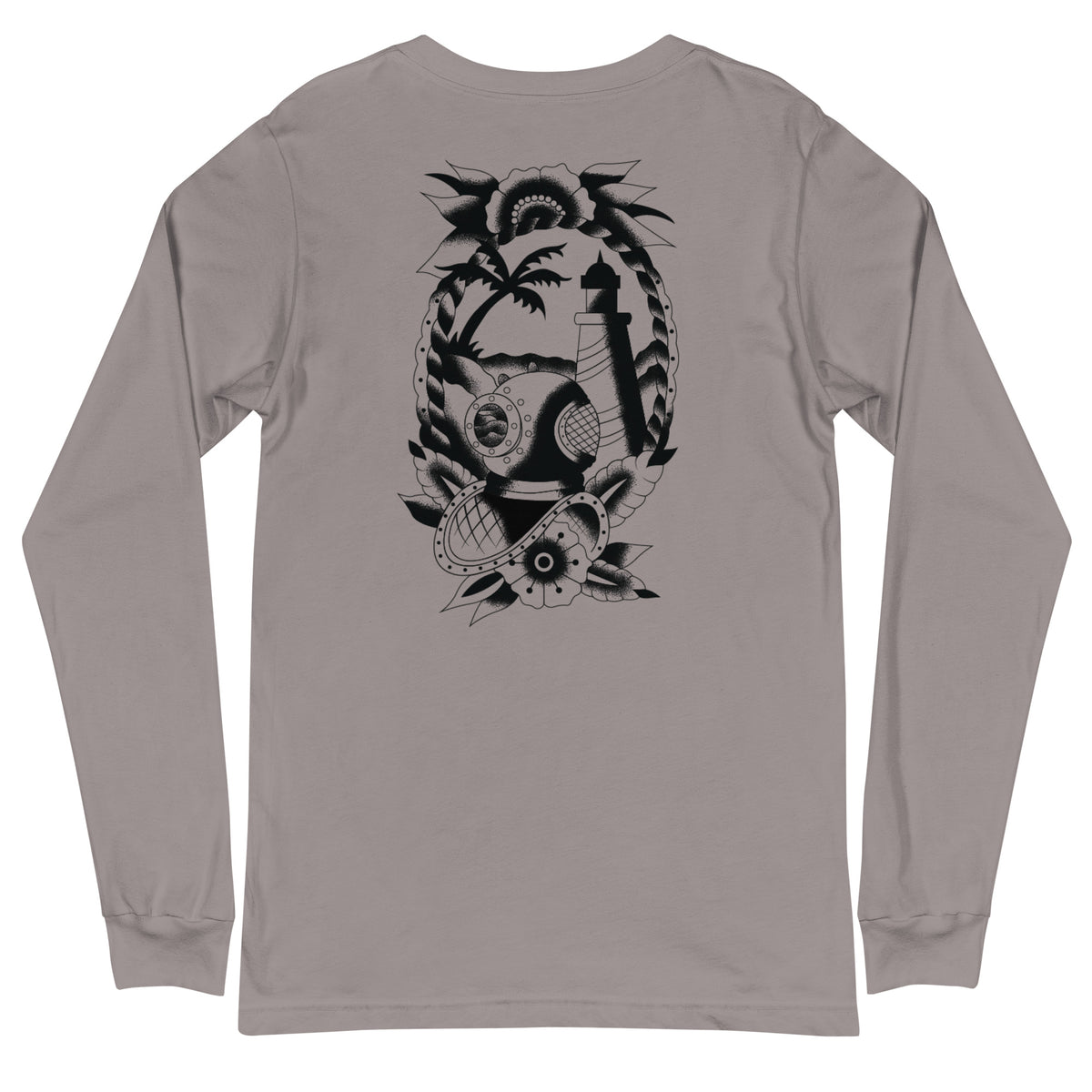 Surf Station x Darby Moore Sailer Tat Black Men's L/S T-Shirt