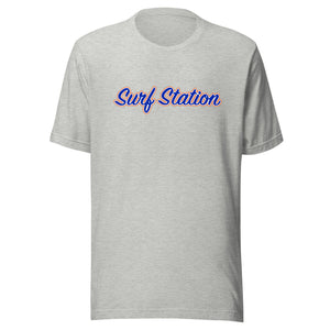 Surf Station Orange & Blue Men's S/S T-Shirt