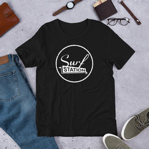 Surf Station Circle Vegas Distressed White Men's S/S T-Shirt