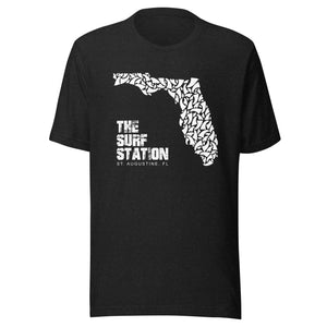 Surf Station FL Fins White Men's S/S T-Shirt
