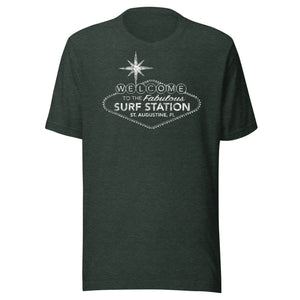 Surf Station Welcome Sign White Men's S/S T-Shirt