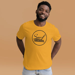 Surf Station Circle Vegas Distressed Black Men's S/S T-Shirt