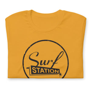 Surf Station Circle Vegas Distressed Black Men's S/S T-Shirt