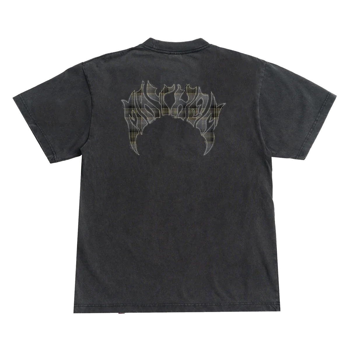 Lost Mayhem Flannel Boxy Men's S/S T-Shirt - Vintage Black