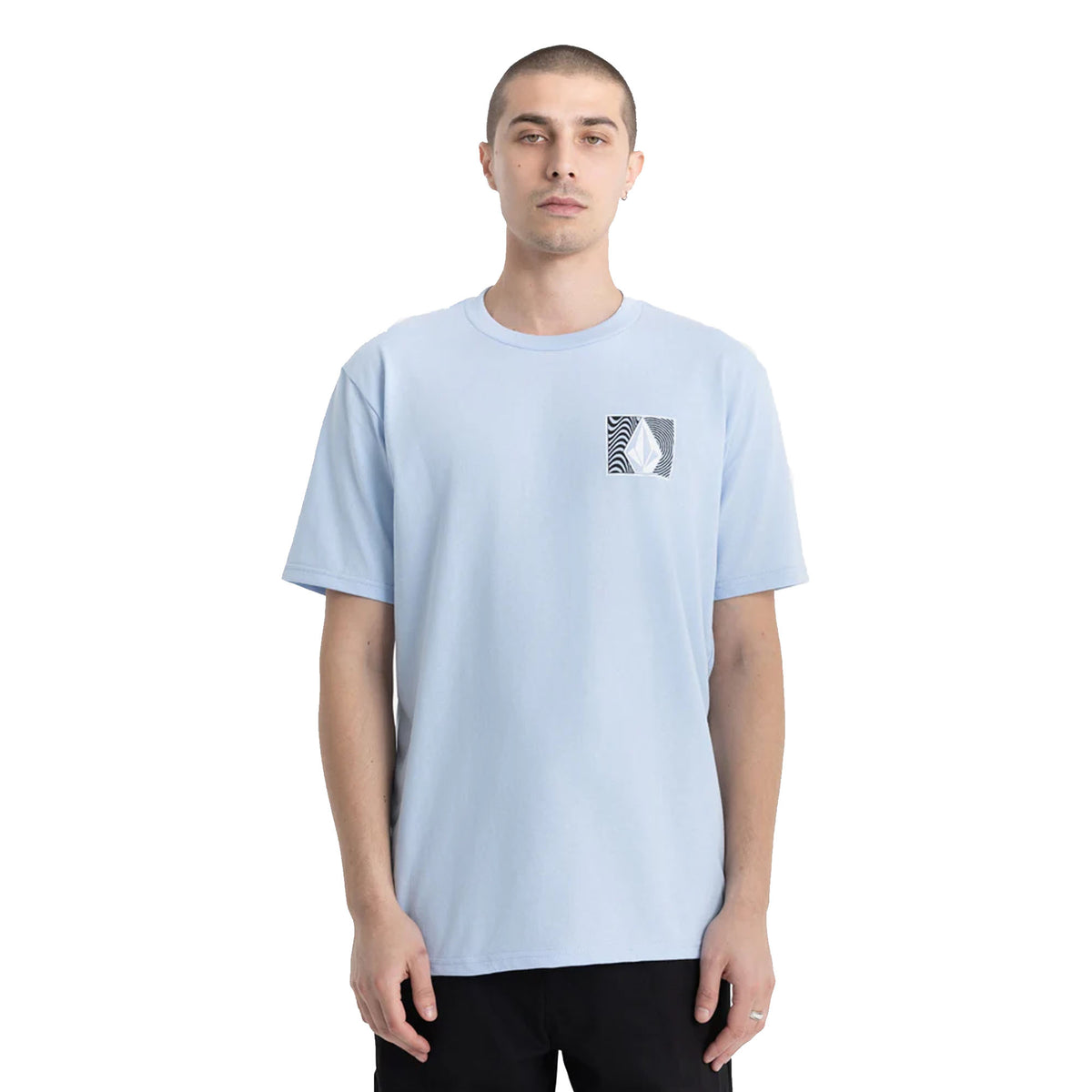 Volcom Wavy Train Men's S/S T-Shirt - Pastel Blue