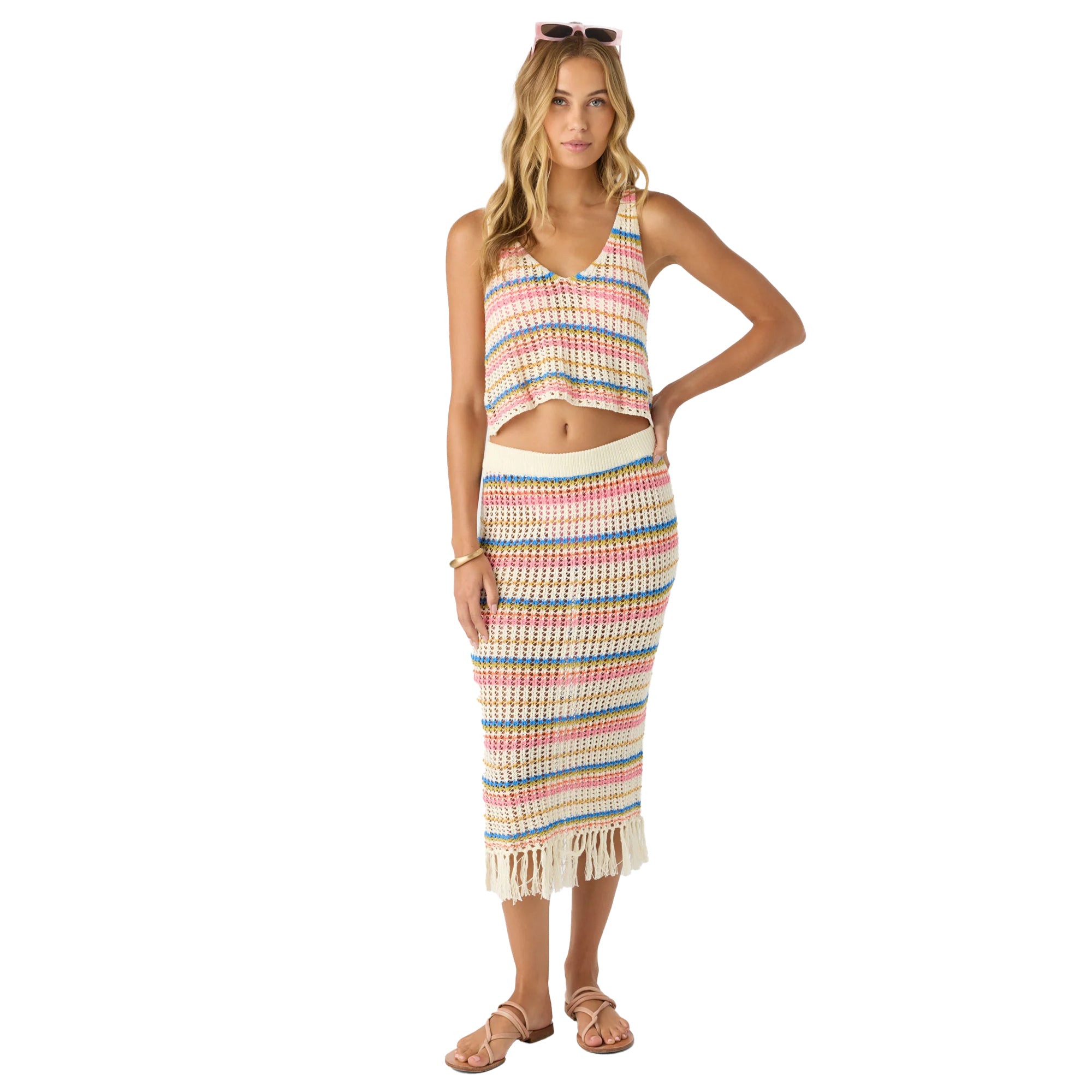 O'Neill Ryan Stripe Women's Tank - Vanilla
