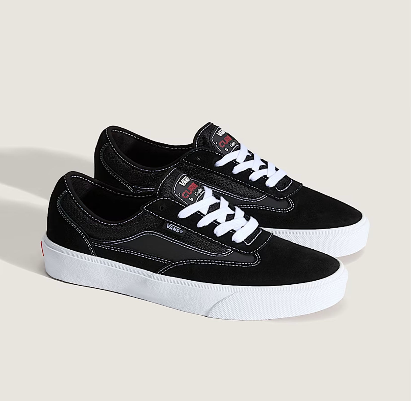 Vans Curren Caples Gum Skate Men's Shoe - Black/White