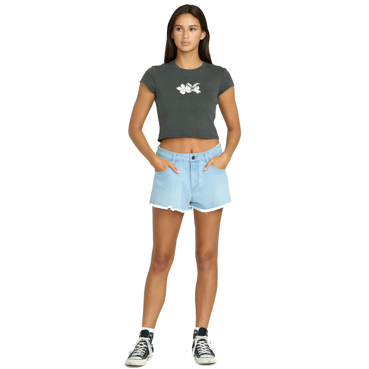 Volcom 1991 Mid Women's S/S T- Shirt - VIntage Black