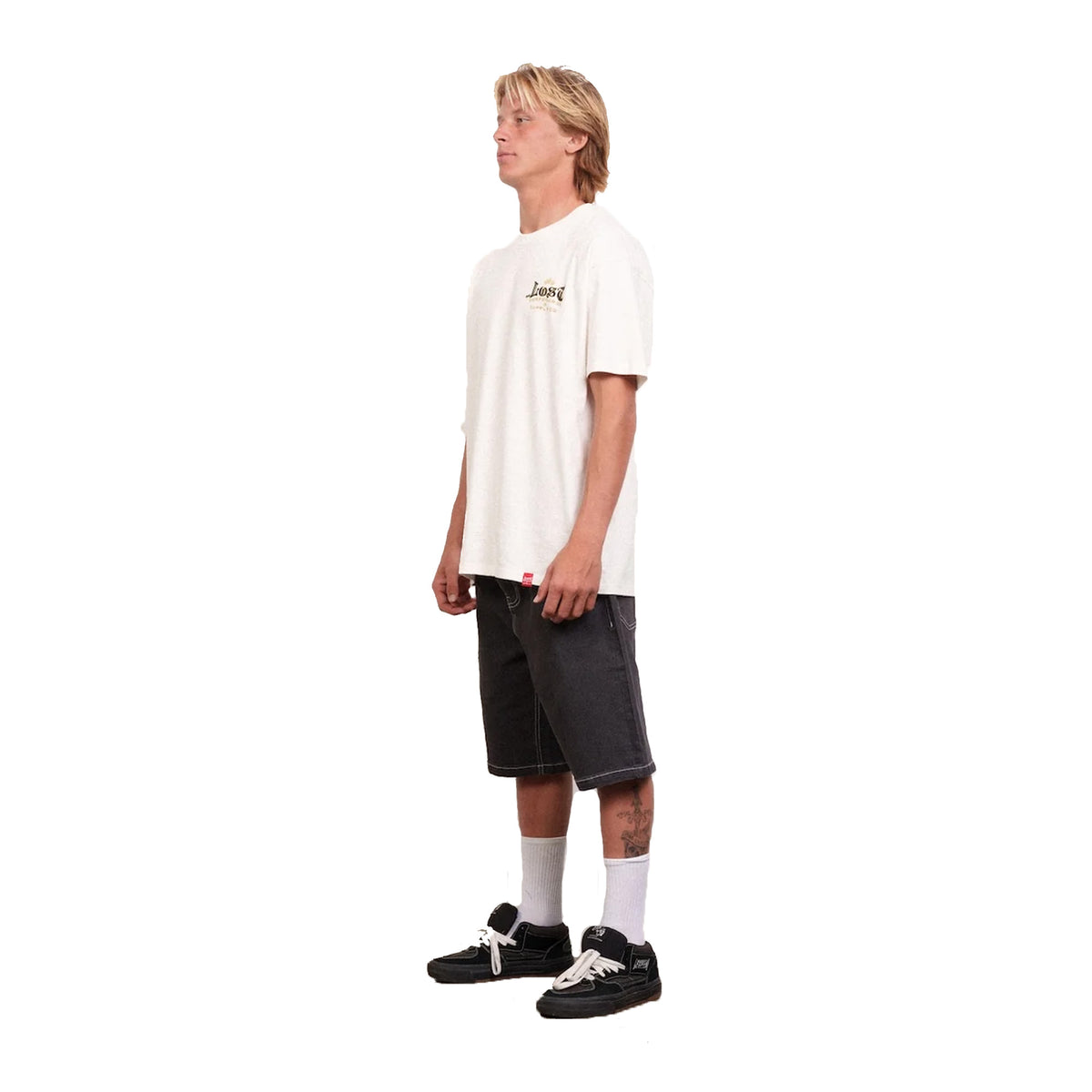 Lost Slacker Denim Jort Men's Walkshorts - Vintage Black