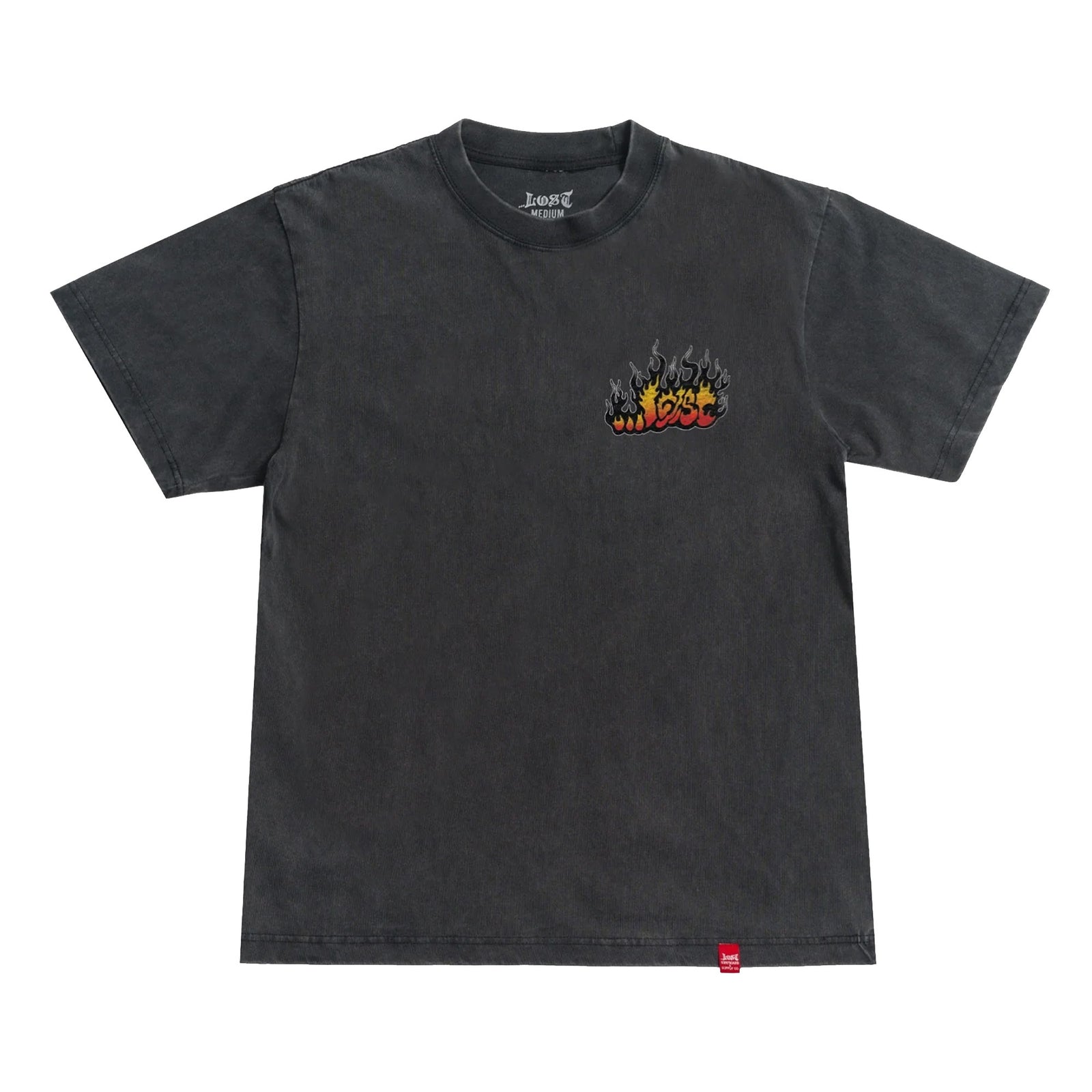 Lost Flame Lam Boxy Men's S/S T-Shirt - Vintage Black