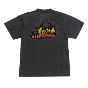 Lost Flame Lam Boxy Men's S/S T-Shirt - Vintage Black