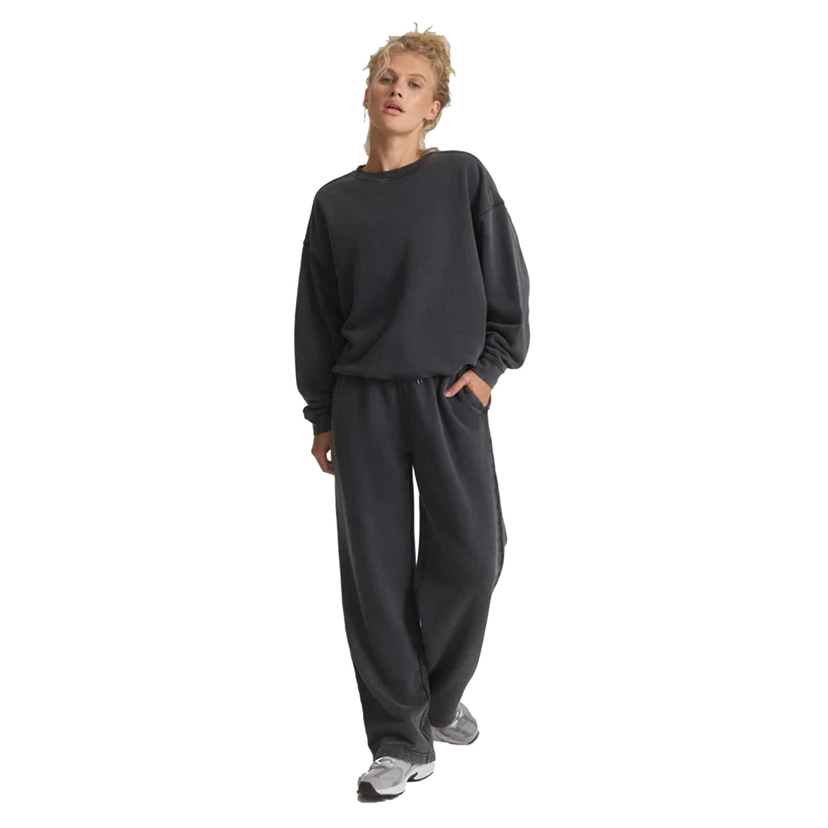 Roark Made To Fade Fleece Women's Sweater - Vintage Black