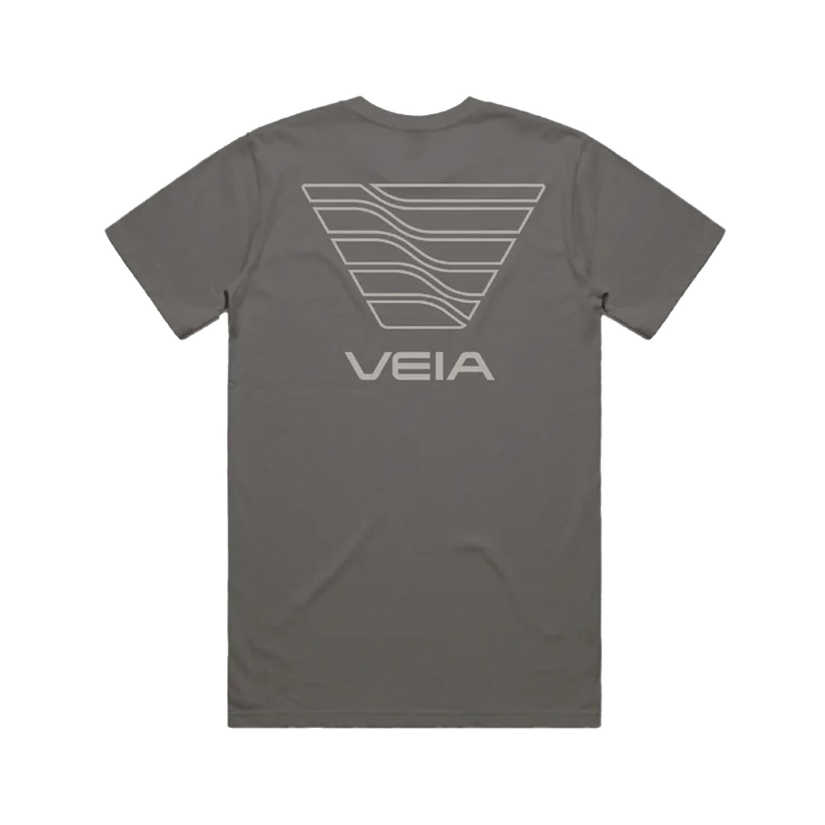 VEIA Classic Logo Men's S/S T-Shirt - Cool Grey