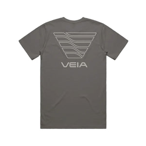 VEIA Classic Logo Men's S/S T-Shirt - Cool Grey