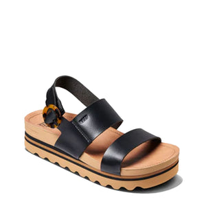 Reef Vista Hi Buckle Women's Sandals - Black/Tan