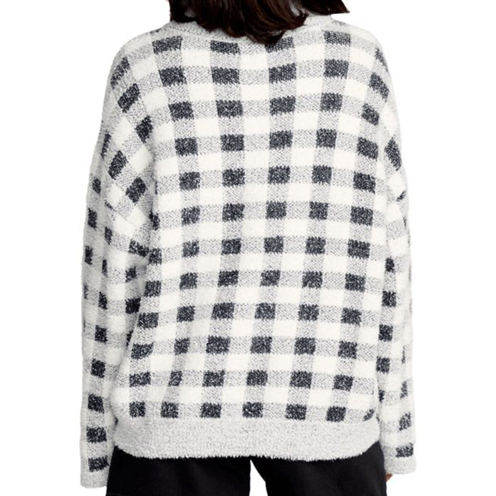 Volcom Sugarstone Shag Women's L/S Sweater - Black Combo