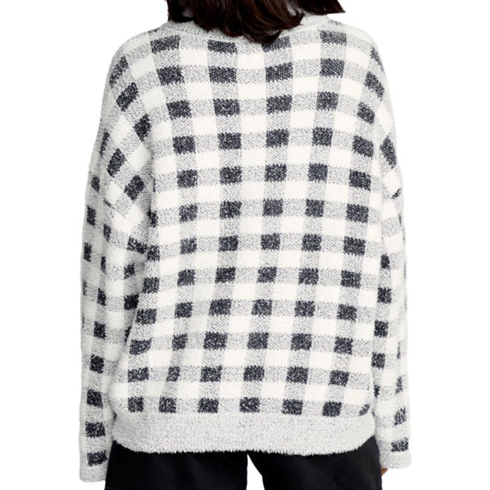 Volcom Sugarstone Shag Women's L/S Sweater - Black Combo