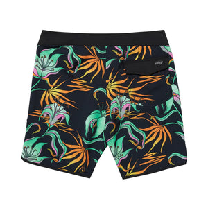 Volcom Infuse Scallop Mod 19" Men's Boardshorts - Black/Green