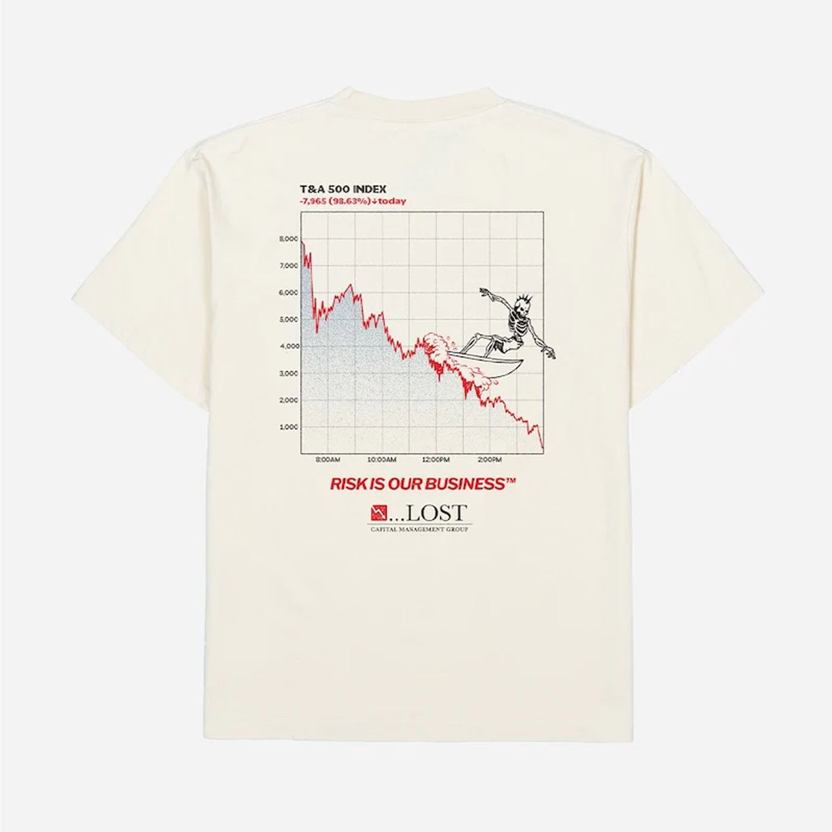 Lost Capital Management Boxy Men's T-Shirt - Vintage White