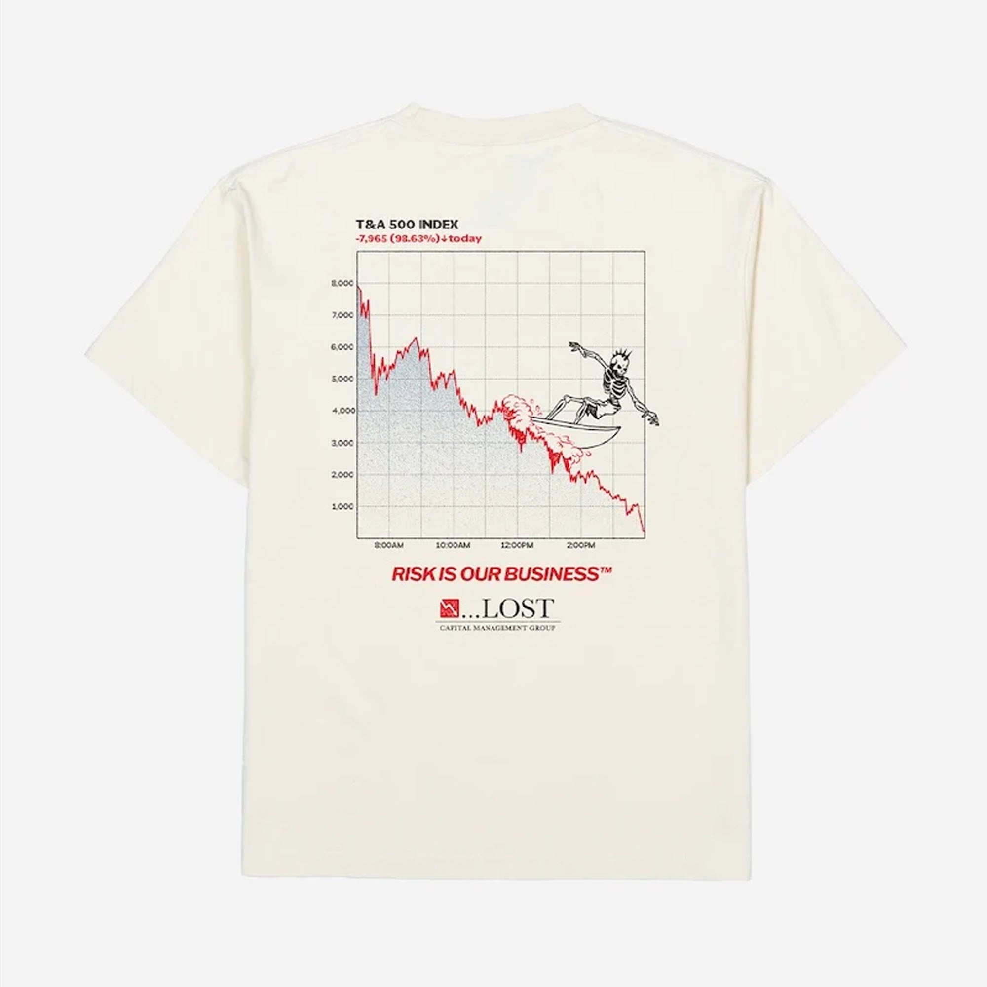 Lost Capital Management Boxy Men's T-Shirt - Vintage White