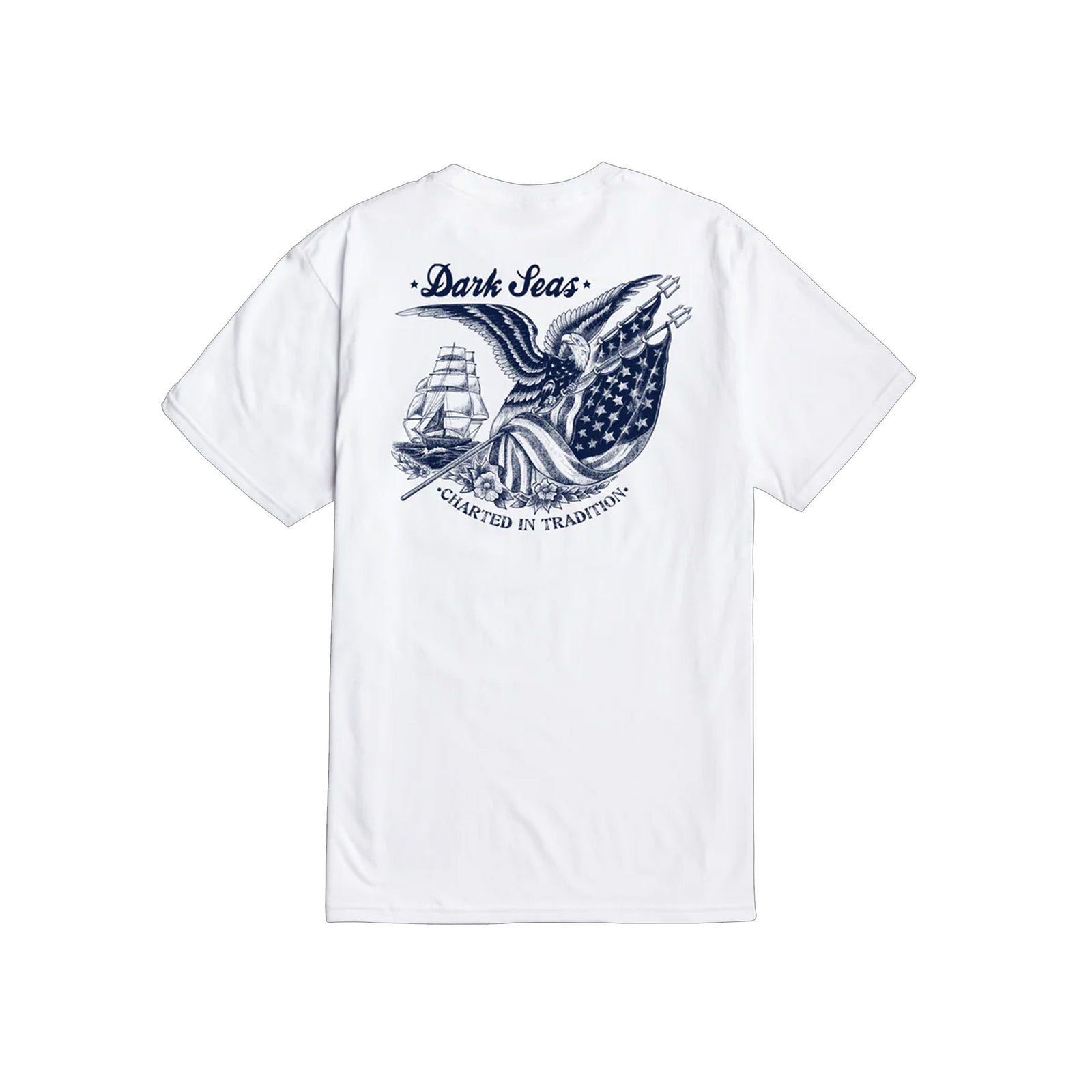 Dark Seas Traditional Premium Men's S/S T-Shirt - White