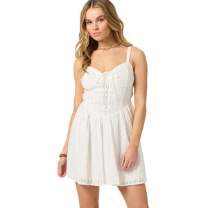 O'Neill Camden Embroidered Mini Women's Dress - White