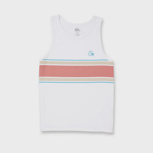 Quiksilver Floater Stripe Men's Tank - White