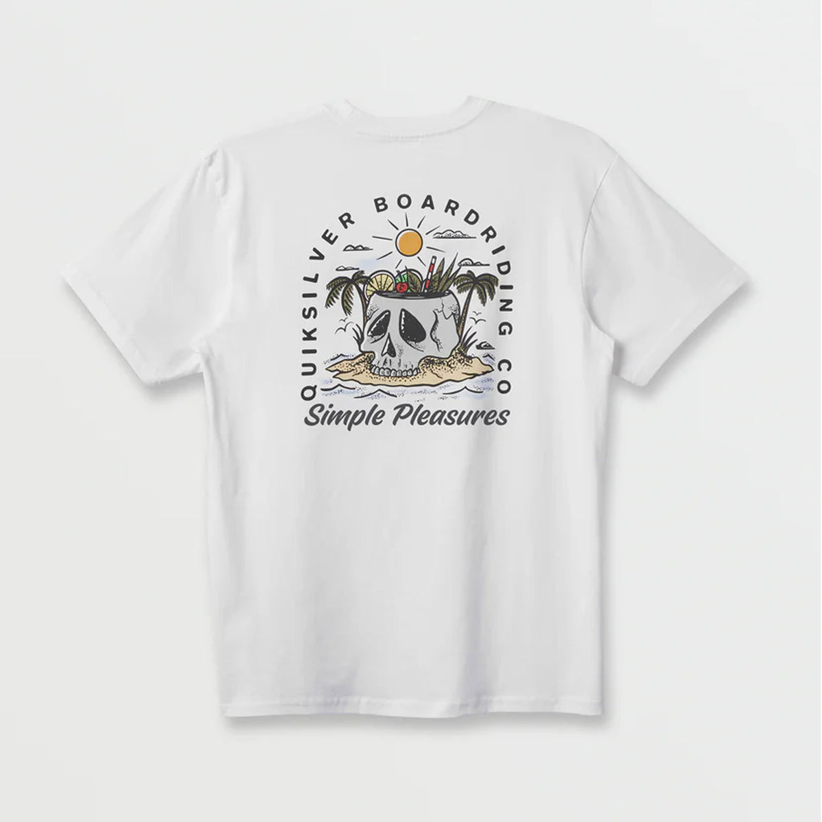 Quiksilver Simple Pleasures Men's S/S T-Shirt - White