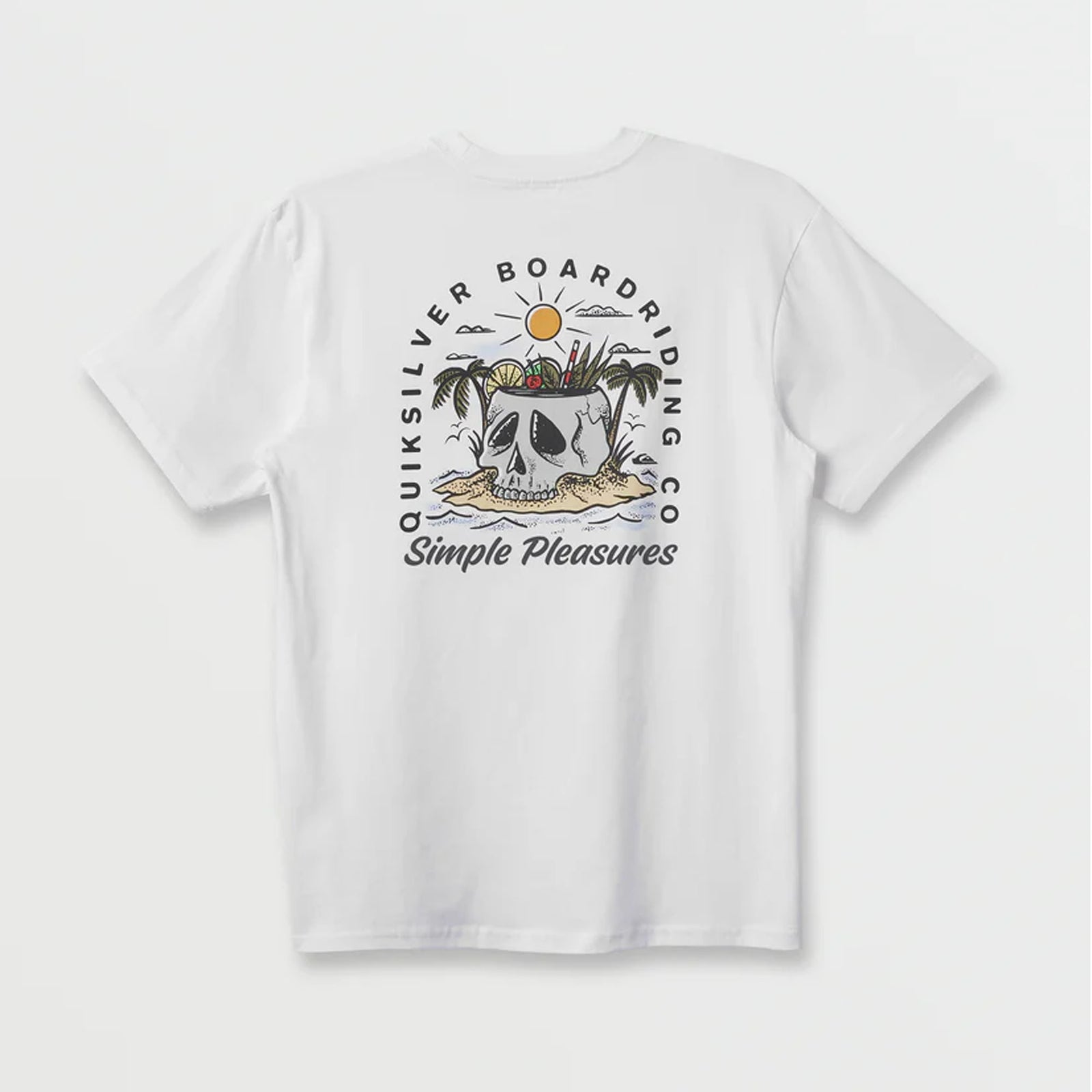 Quiksilver Simple Pleasures Men's S/S T-Shirt - White